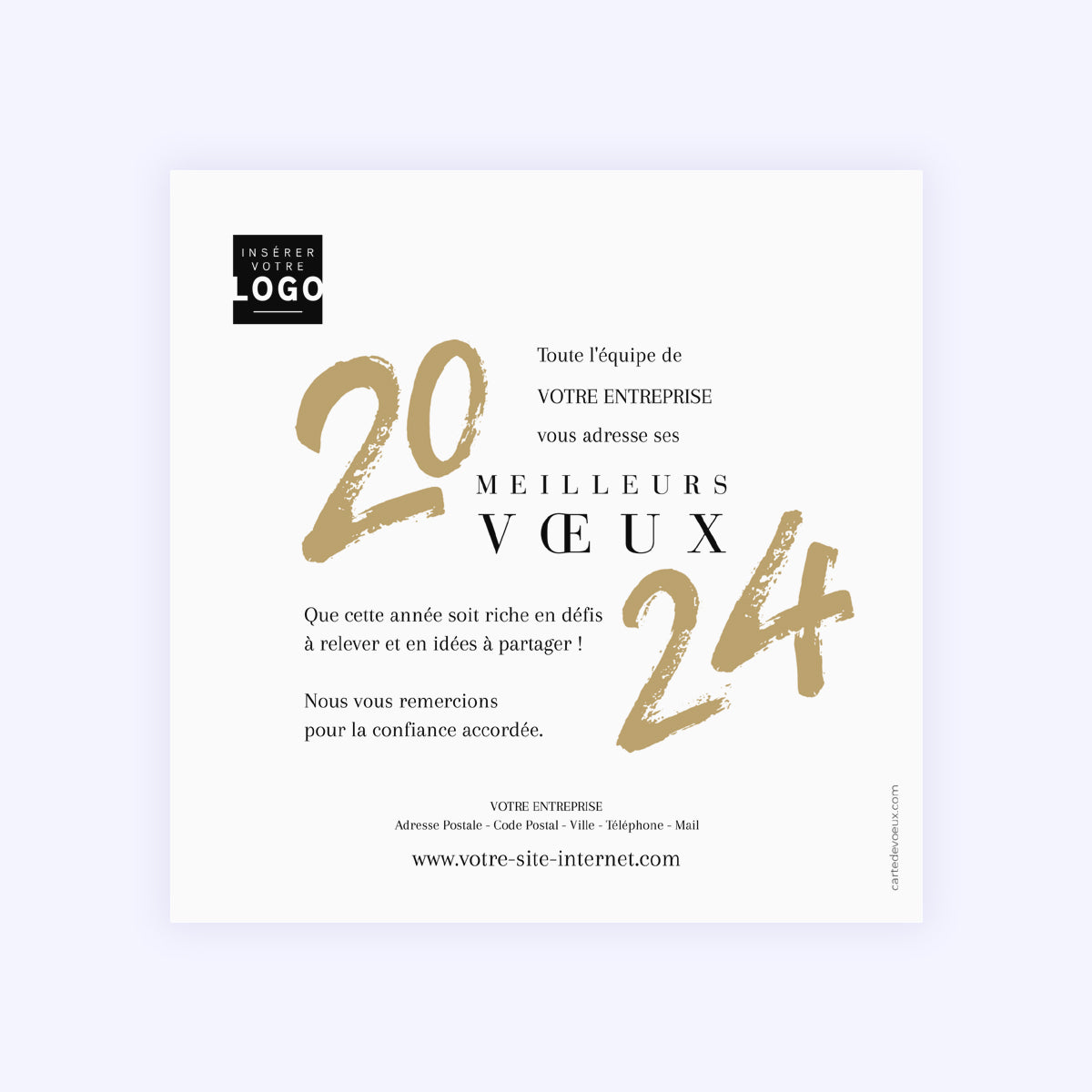 Season Wishes | Vœux professionnels • Carte premium photo N° 2