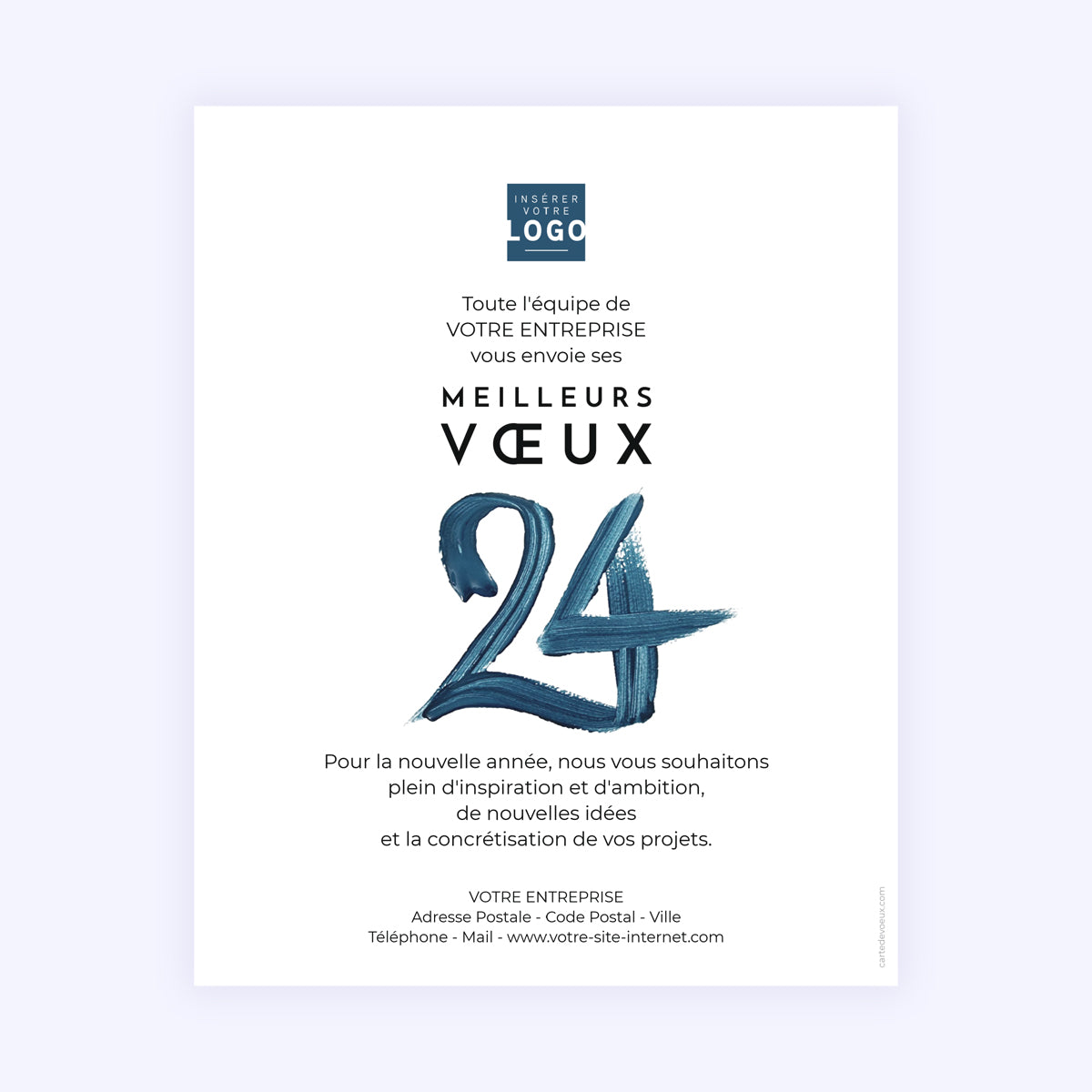 Gouache | Vœux professionnels • Carte virtuelle photo N° 1