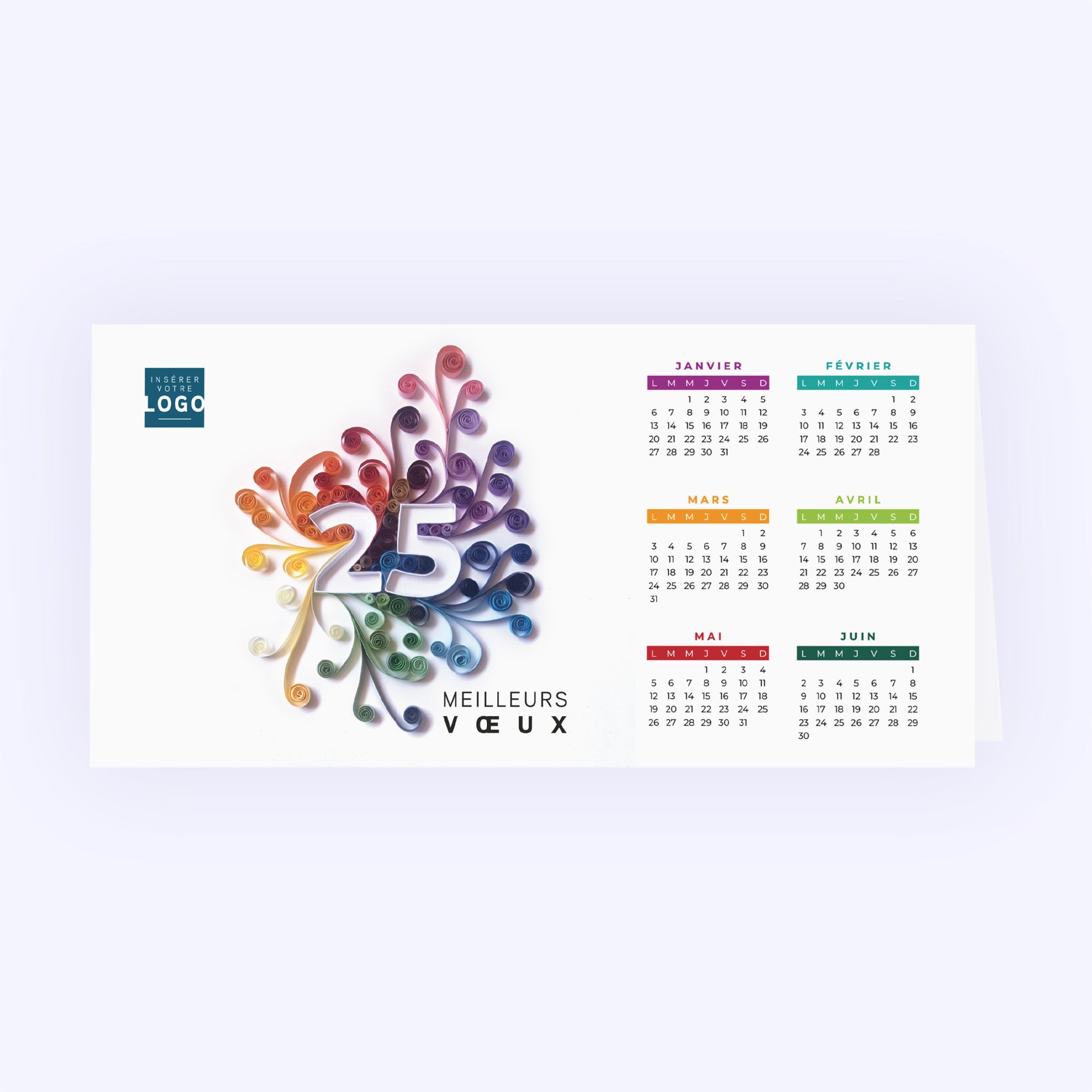 Quilling | Vœux professionnels • Calendrier professionnel photo N° 1