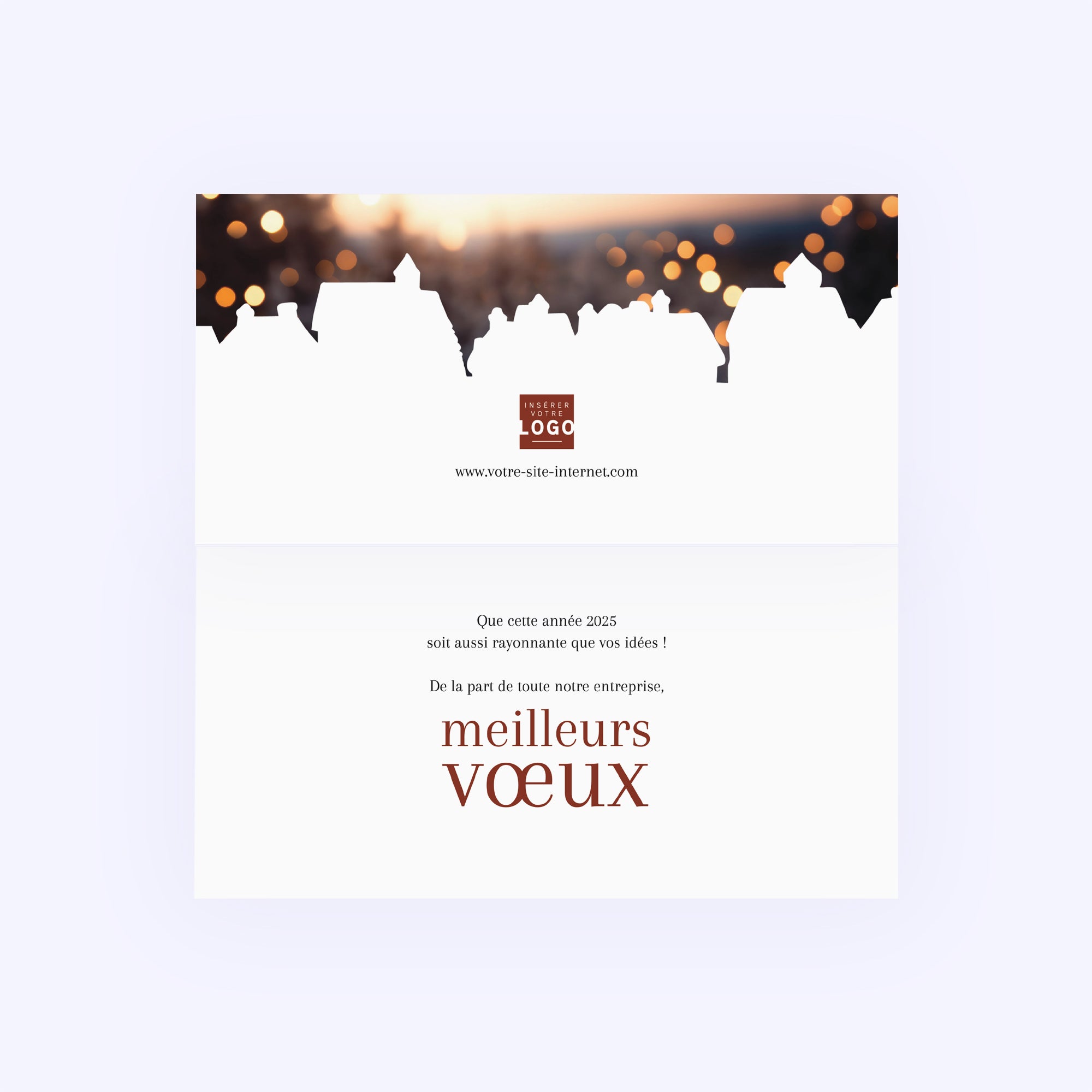 Village de Noël | Vœux professionnels • Carte de voeux photo N° 2