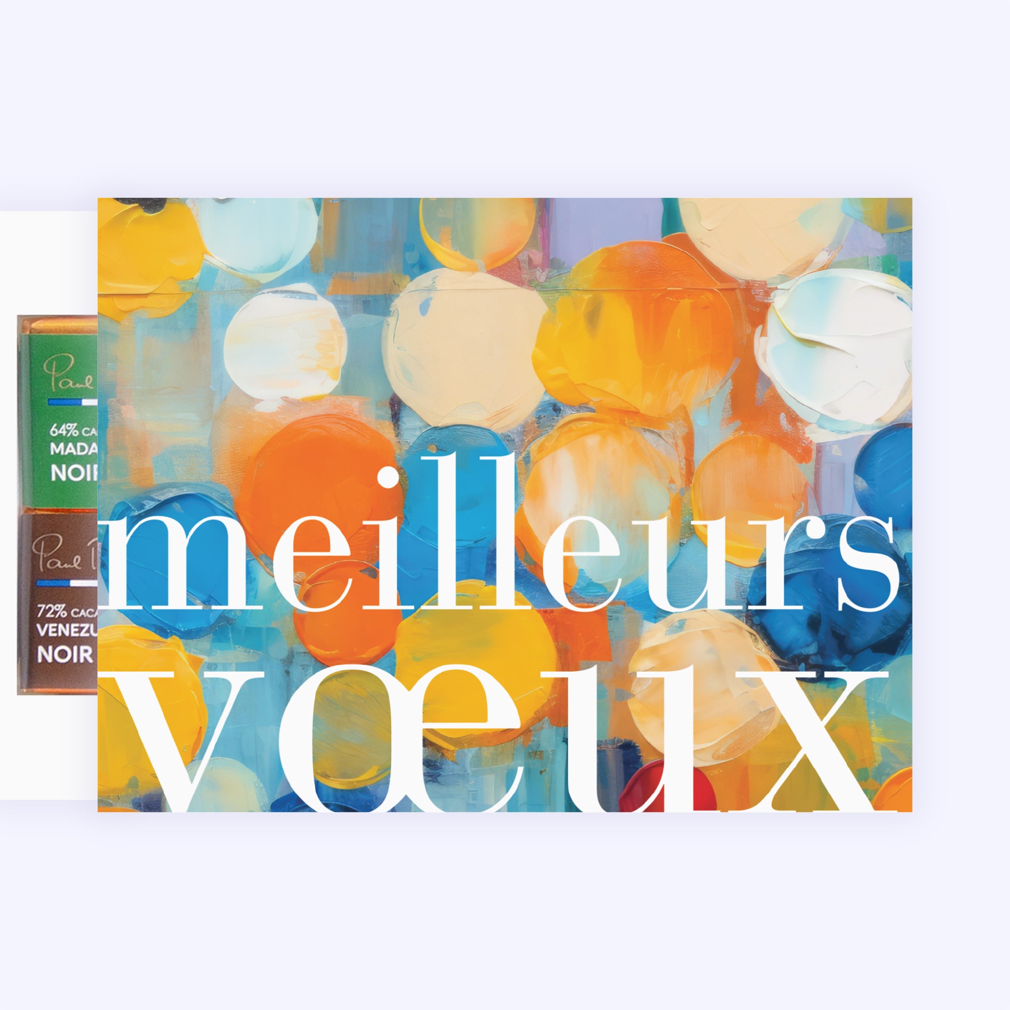 Peinture artistique | Vœux professionnels • Carte chocolats photo N° 1