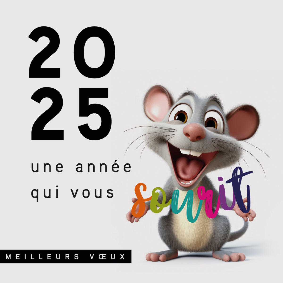 Souris | Vœux professionnels • Carte virtuelle photo N° 1