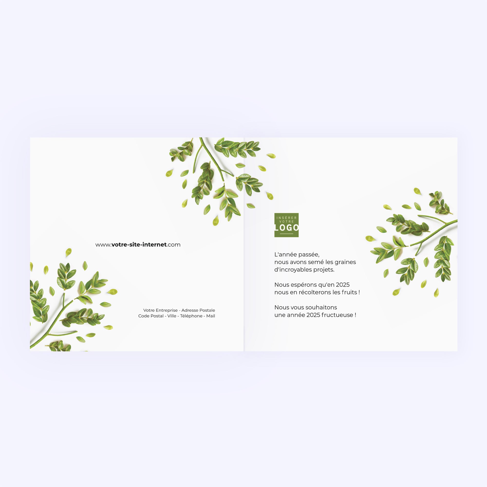 Ensemble pour la nature | Vœux professionnels • Carte de voeux photo N° 2