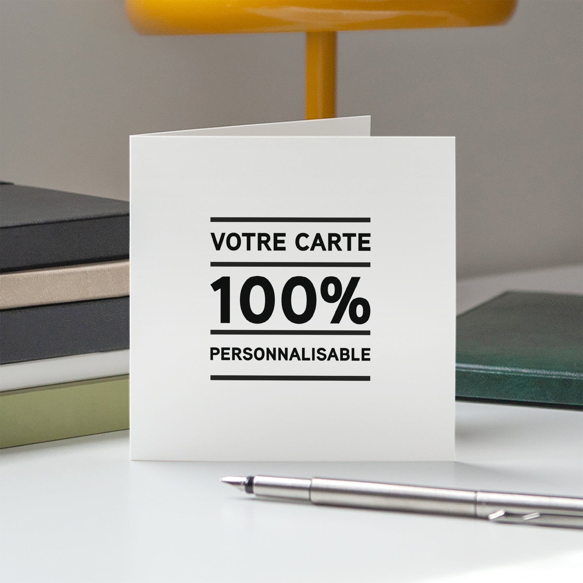 carte de voeux 100% personnalisable double volet