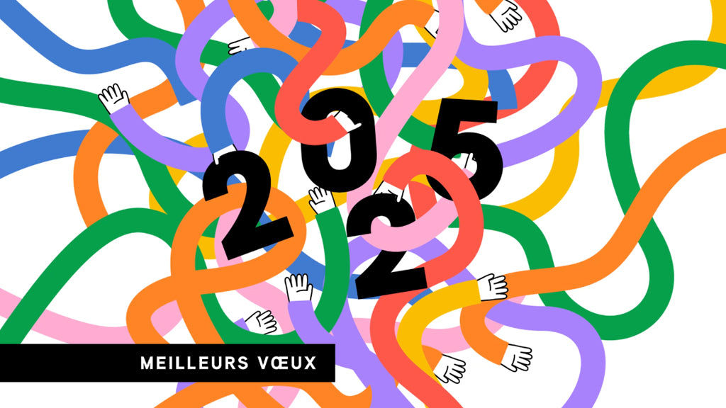 2025 en couleurs | Vœux professionnels • Carte virtuelle photo N° 1